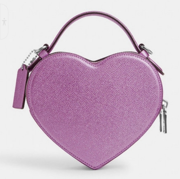 Pink Coach Heart Purse heart ππ - Picture 6 of 12